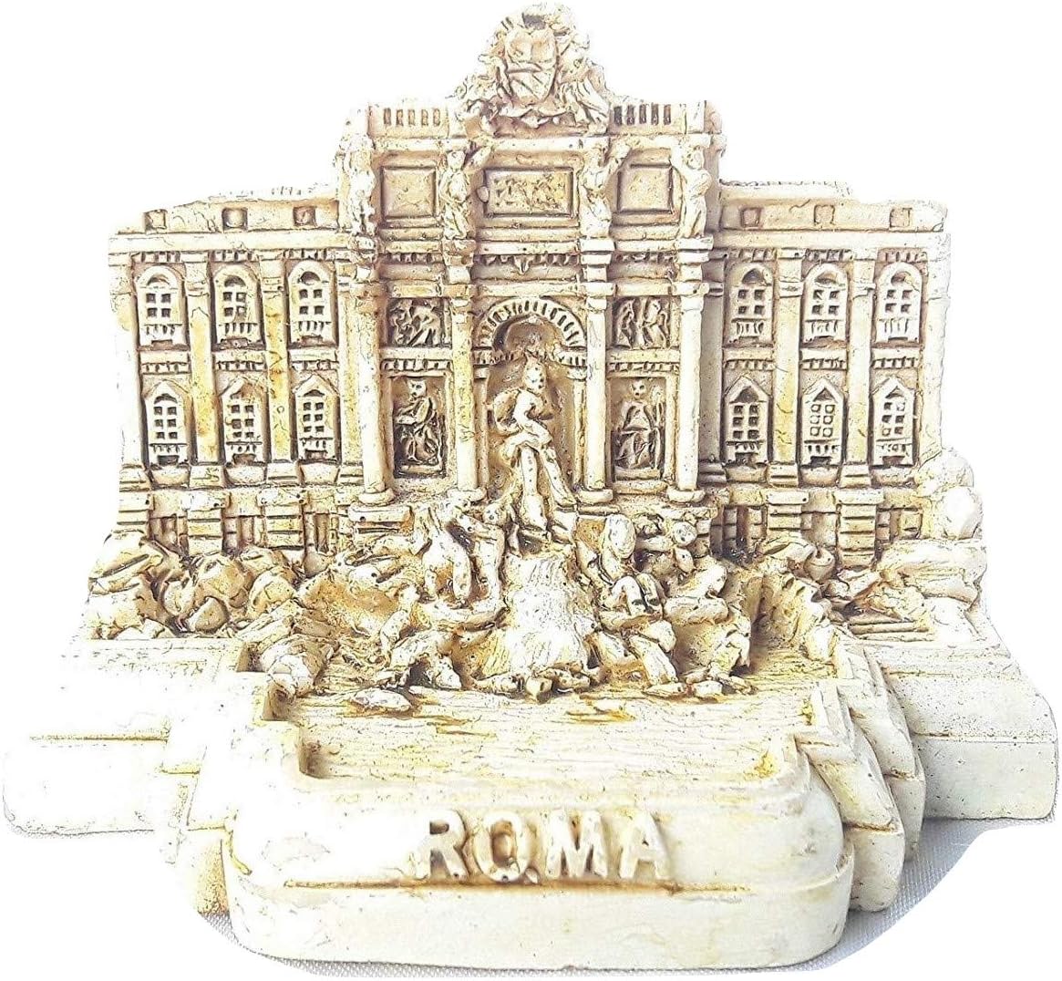 Souvenir Small Polyresin Model Statue Rome Miniature Fontana di Trevi Trevi Fountain Italy