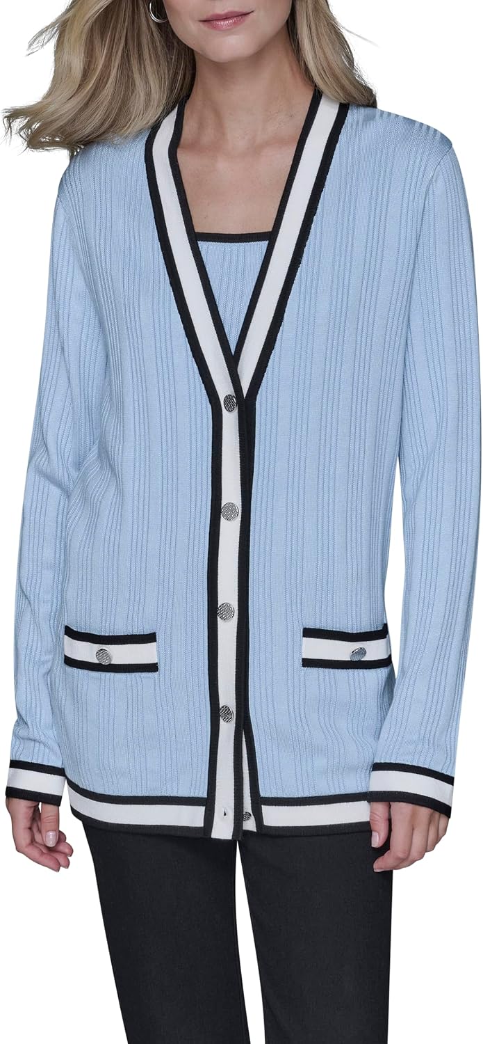 Karl Lagerfeld Women's Classic Buttons Cardigan