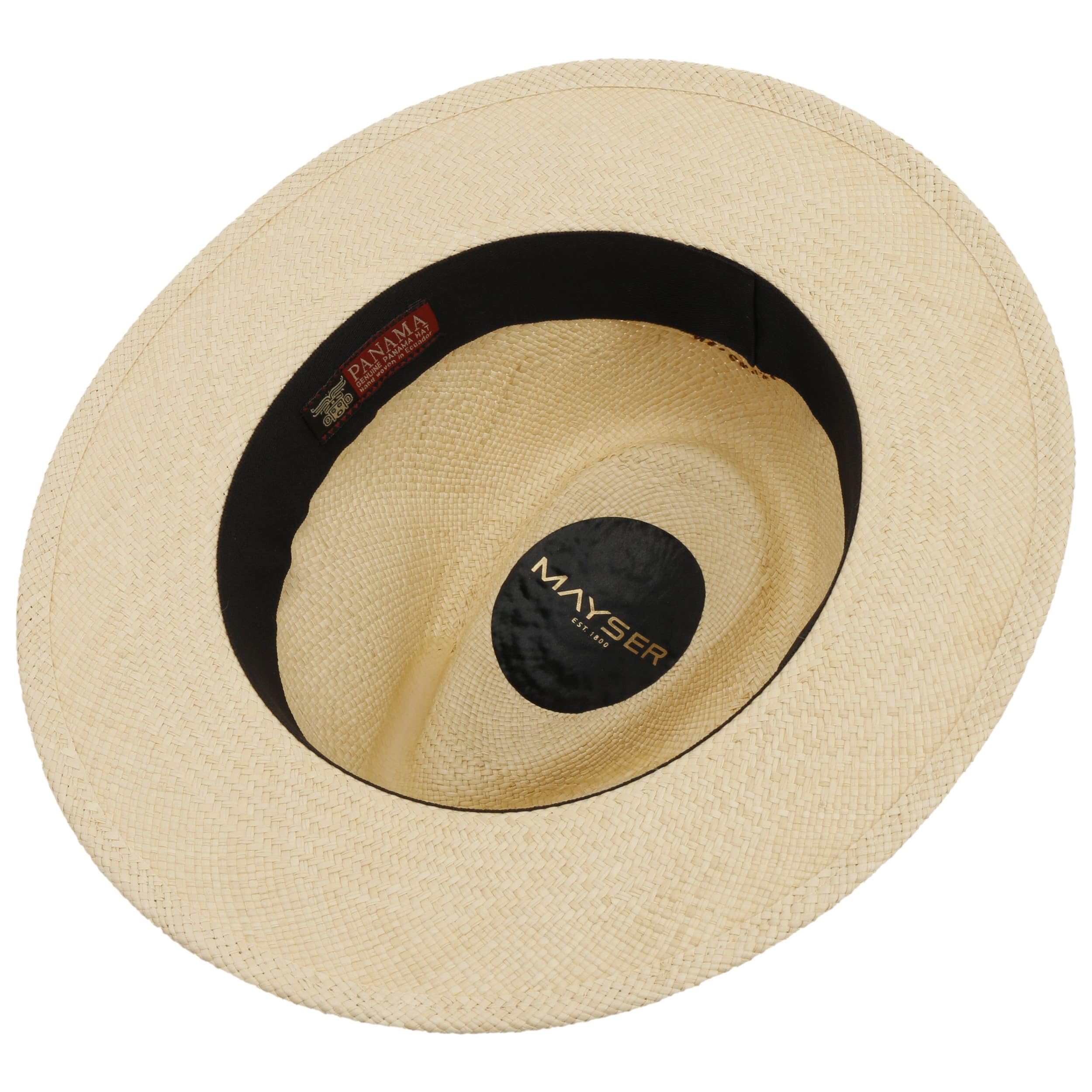 Mayser Mathis Sombrero Panama Banda Multicolor Proteccion UV 80 Hecho en UE Unisex Primavera Verano