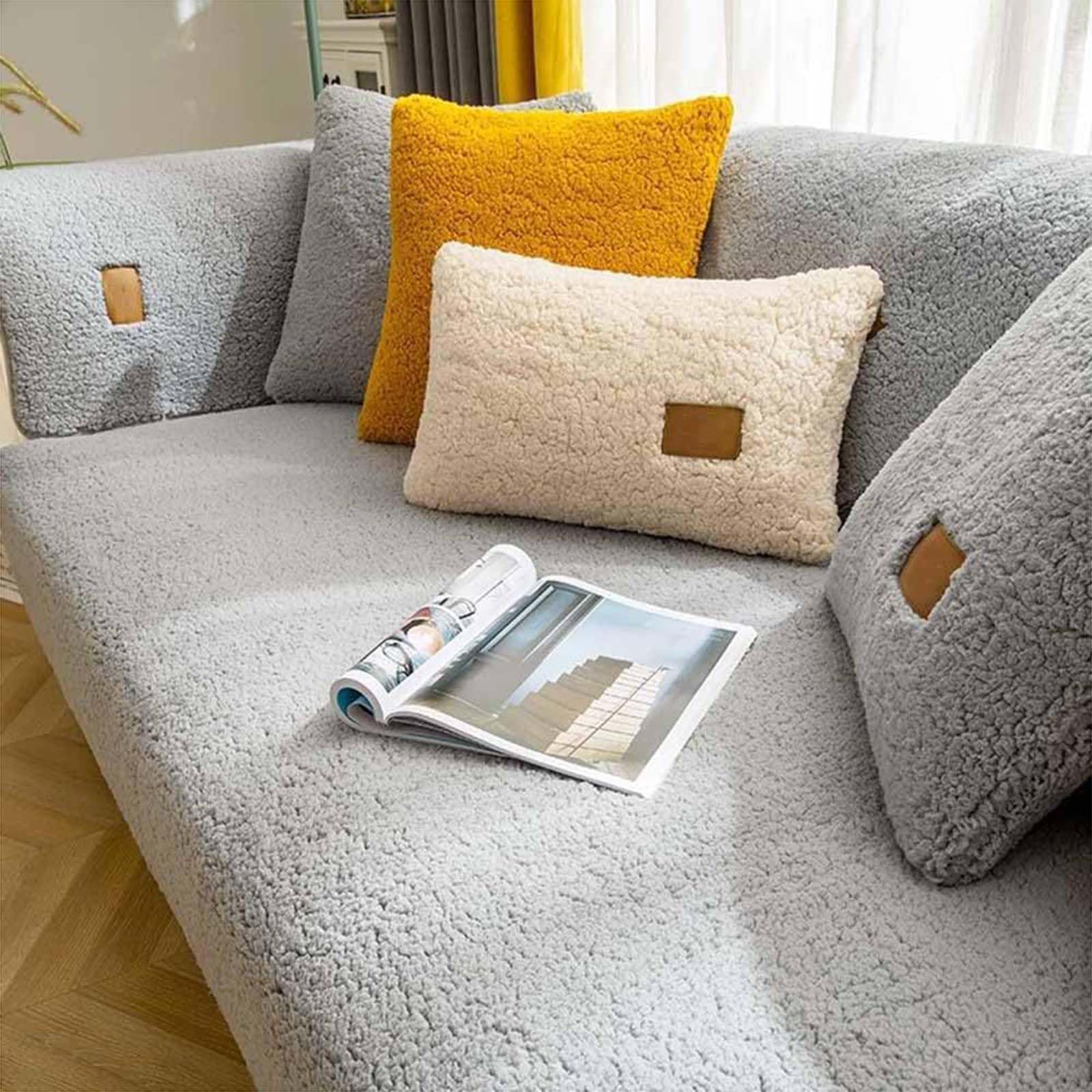 Housse de canapé antidérapante 110x240 cm pour protection 1 à 4 places