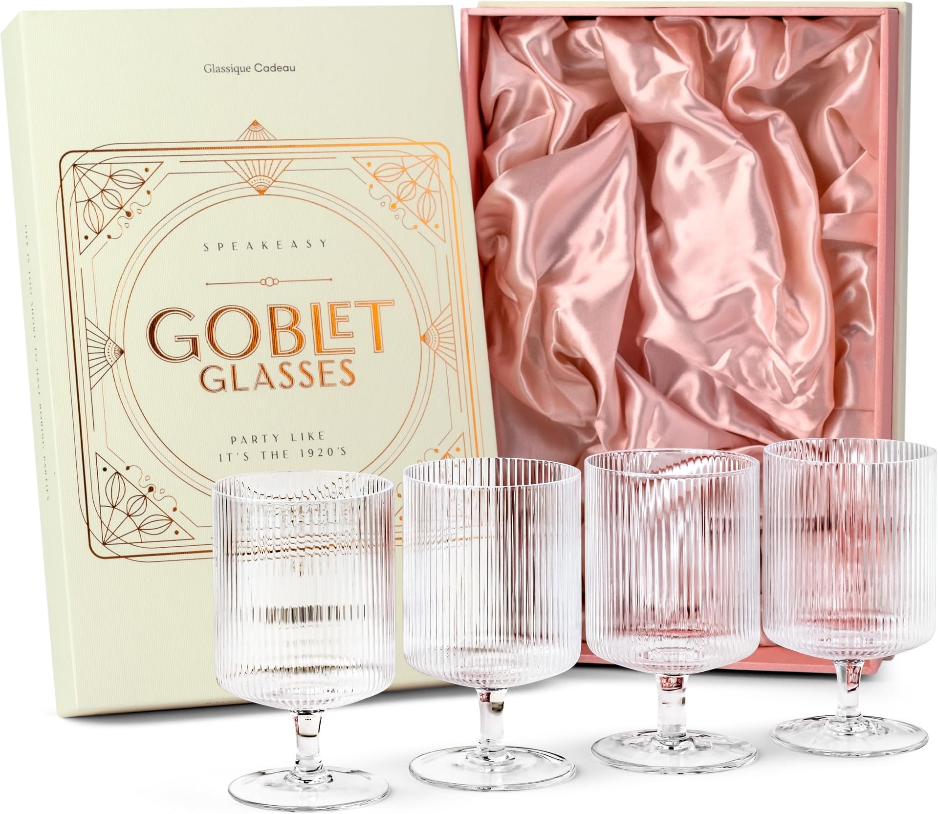 Art Deco Goblet Glasses