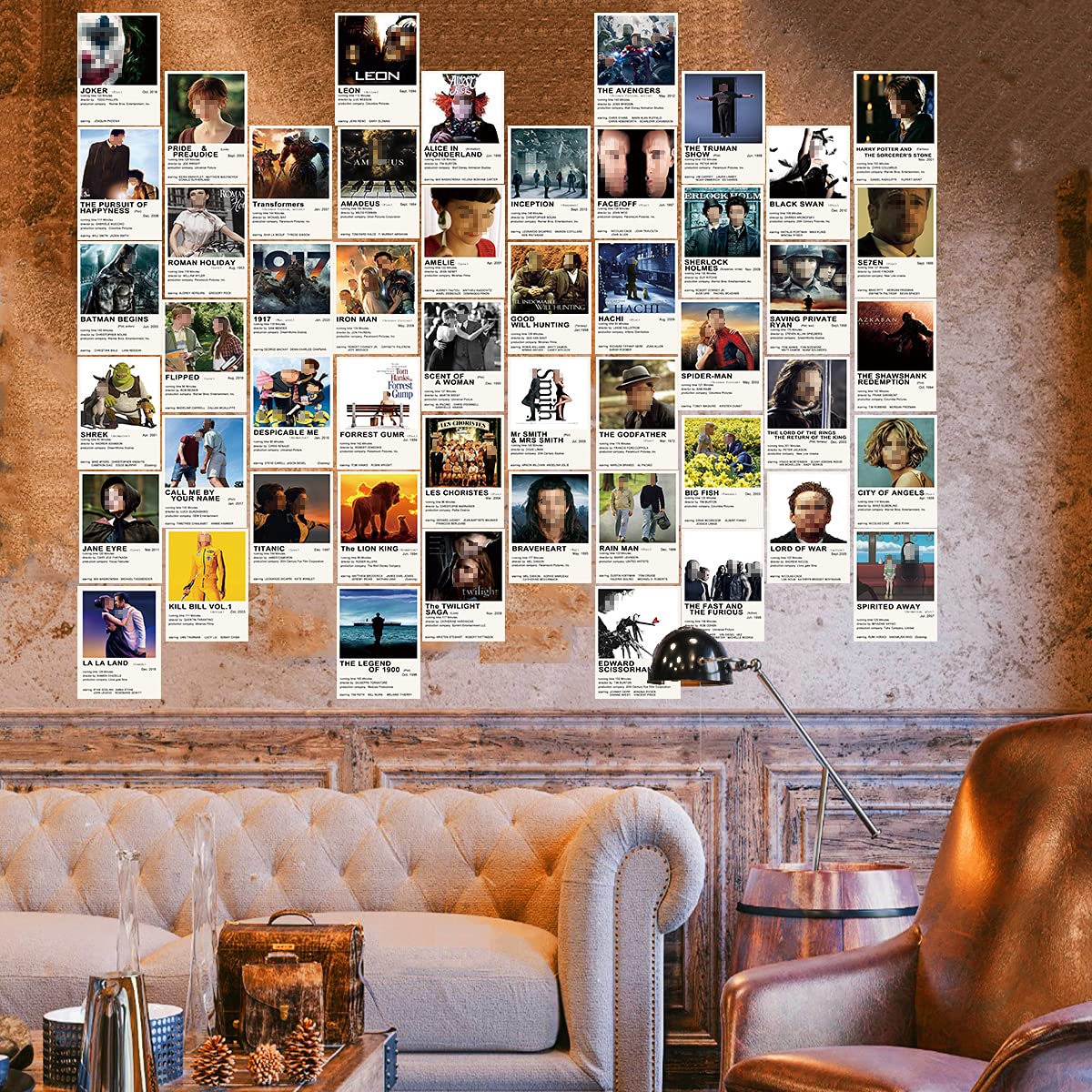 NC Movie Poster Room Decor Aesthetic Pictures Wall Collage Kit, 50PCS