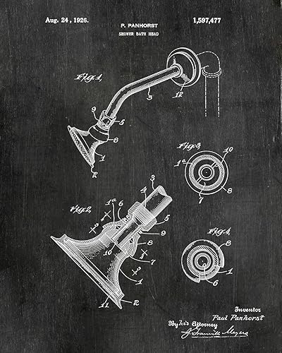 Miniatura 6 de Decoración artística para pared de baño, juego de 4 impresiones, papel higiénico de 8 x 10 pulgadas, patente pendiente, decoración de baño, blanco y