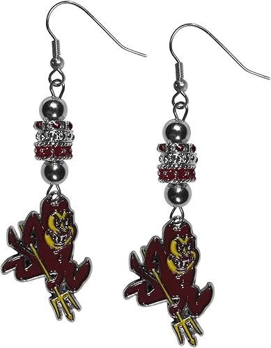 Miniatura 61 de Siskiyou Sports NCAA unisex-adult Euro Bead Earrings