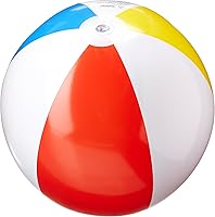 Intex 3-Pack 20-Inch Glossy Panel Colorful Beach Balls - 59020EP Inflatable Fun for Pool, Beach & Backyard