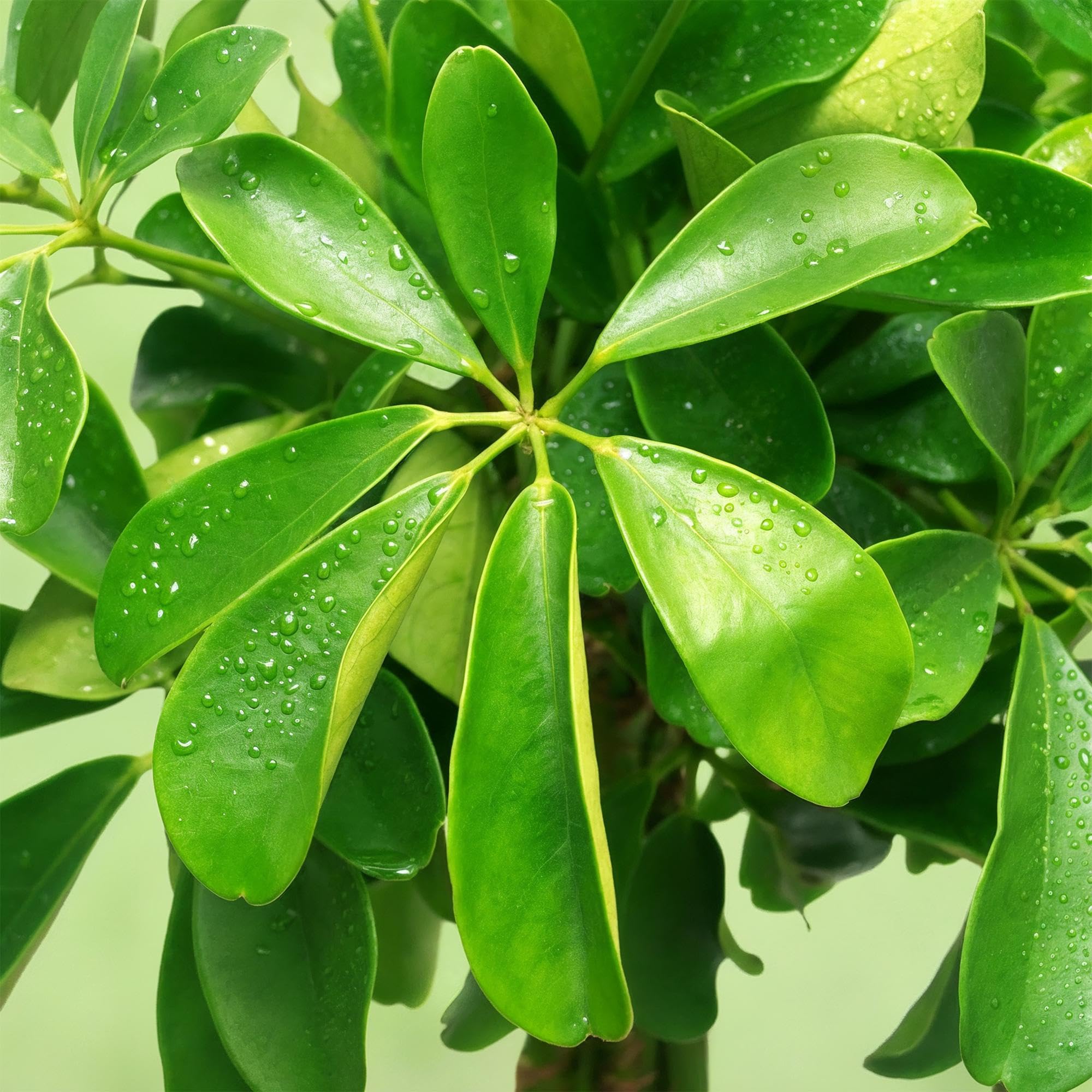 Schefflera Nora – 70-80 cm – 21 cm, z koszem, łatwa w pielęgnacji, błyszcząca zielona roślina do salonu, biura i sypialni, oczyszczająca powietrze i dekoracyjna