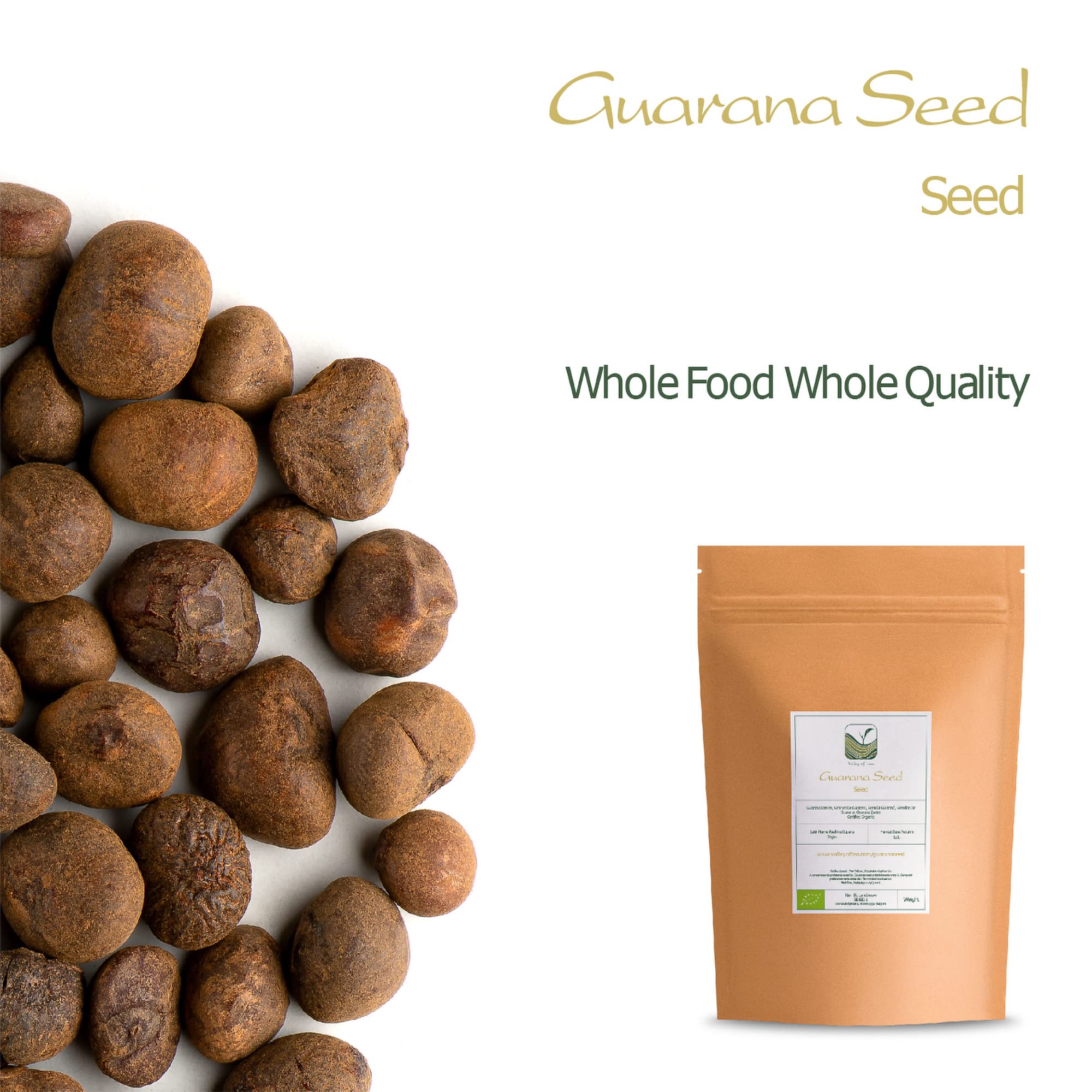 Guarana Seeds Whole Organic Tea - Guarana Seed 200g