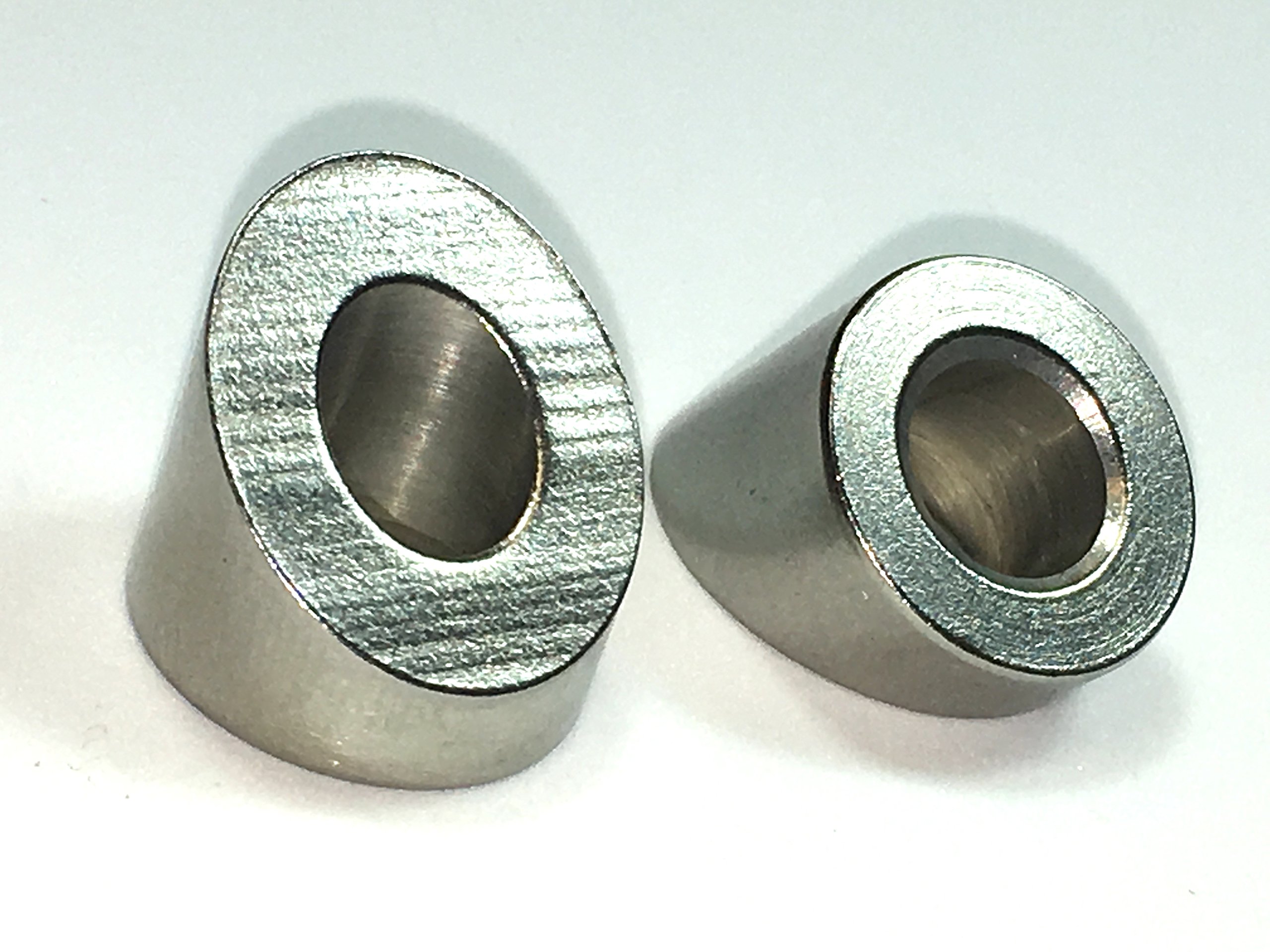 316 Stainless Steel 32 Degree Angled Beveled Washer for 1/4 Cable Railing Fitting,Flat End Surface(Qty 26)