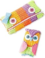 Vista 3 de Wooden Loom Creation Kit – Beginner Knitting Loom Kit – 19pc Weaving Set with Yarn and Frame – DIY Craft Kits for Kids Aged 8 Years +