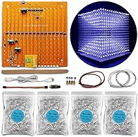 Vista 1 de Mini 3D Led Cube DIY Kit de Electrónica Kit de Proyecto de Soldadura (3D16MINI-ALLBLUE-KIT)