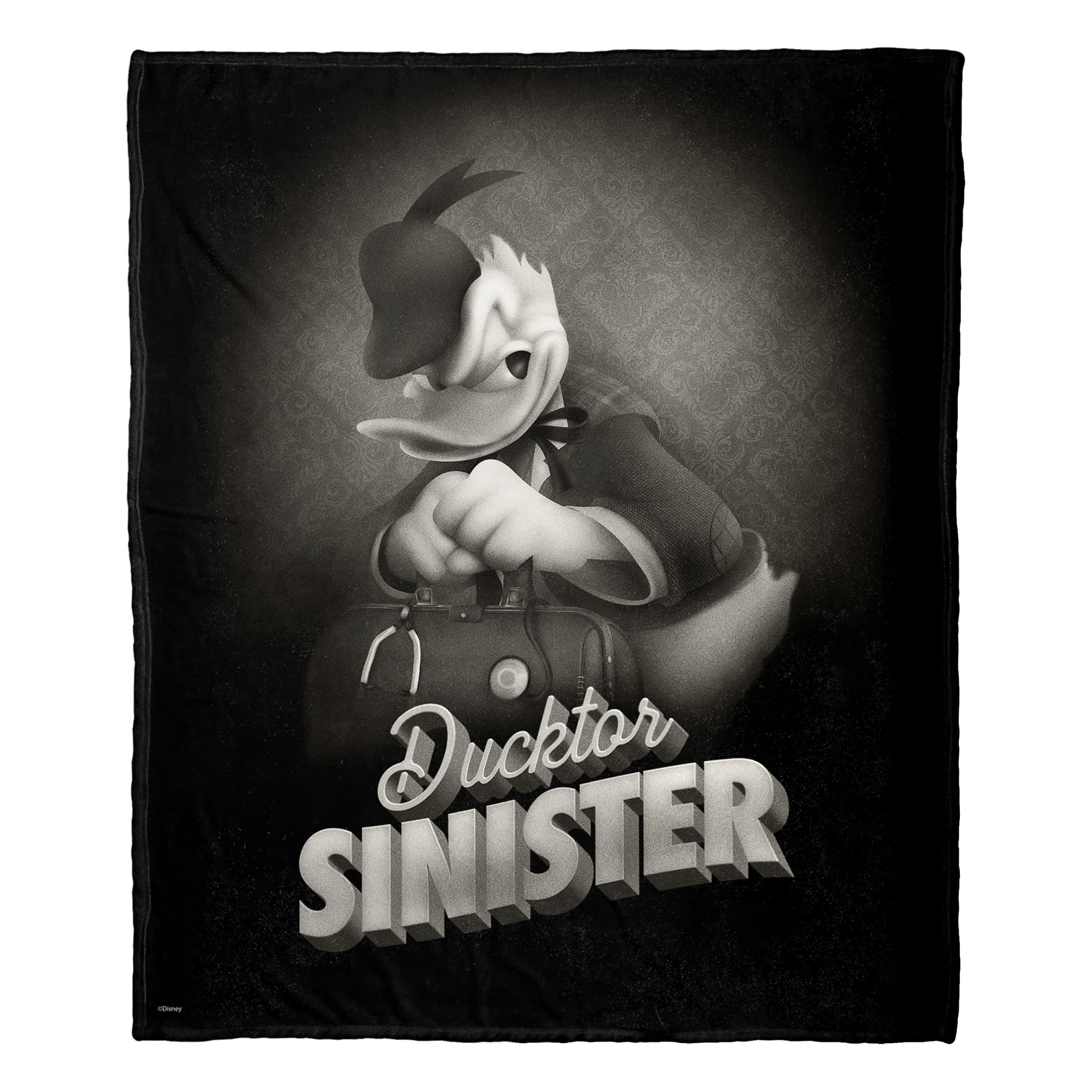 NORTHWEST Mickey Mouse Silk Touch Throw Blanket, 50" x 60", Sinister Duck