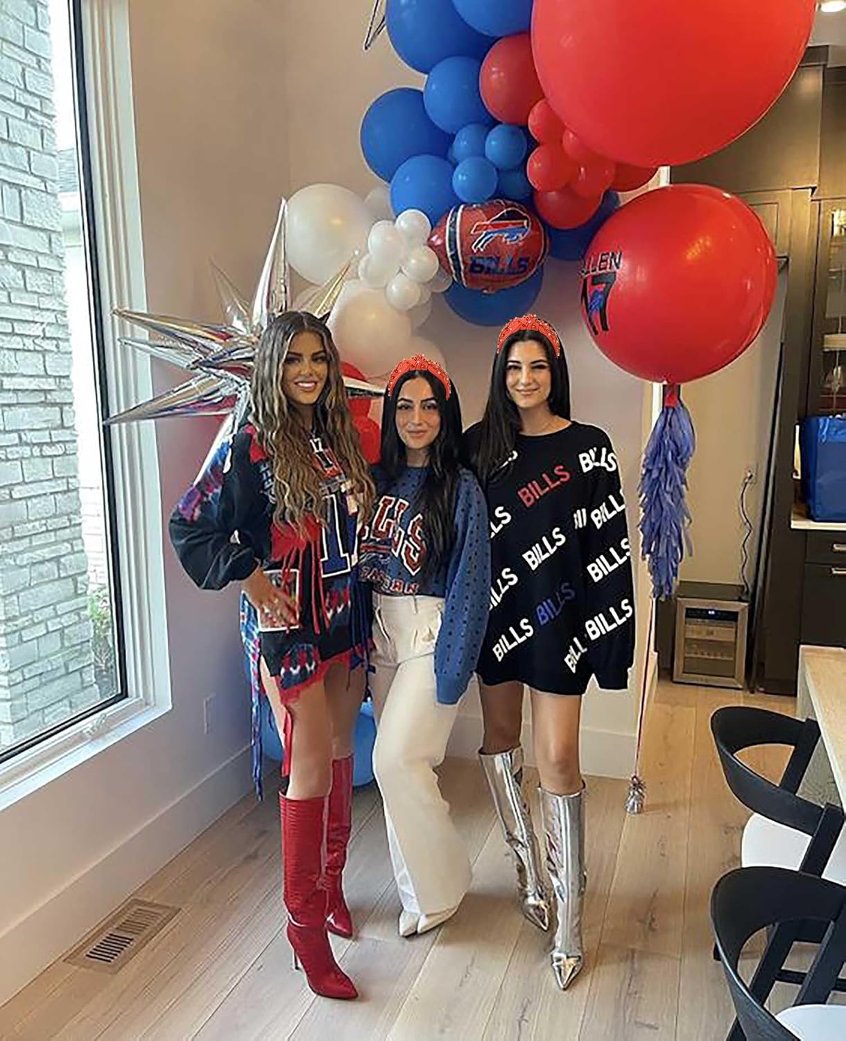 Game Day Headband for Women Baseball Football Headband Jeweled Rhinestone Sport Knotted Headbands Sports Fans Football Mom Accessories Game Day Outfit Accessory (game day 4) - Image 6