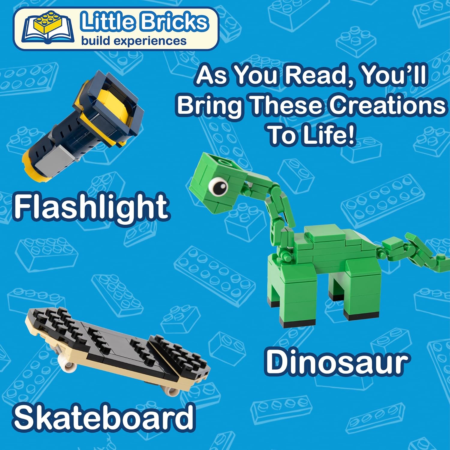 Little Bricks Build Experience, The Adventures of Brixie and Fig | Interactive Reading & Building Blocks Toy for Children & Kids, Gift for Boys & Girls, Educational Playtime | Ages 6+