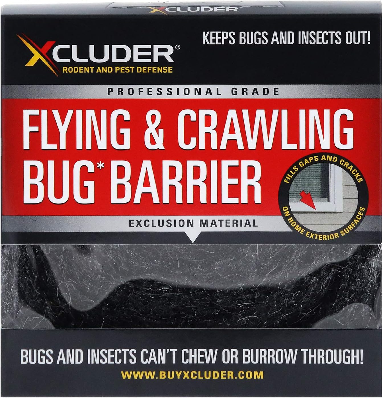 Xcluder Flying & Crawling Bug Barrier, 1" x 48" Stainless