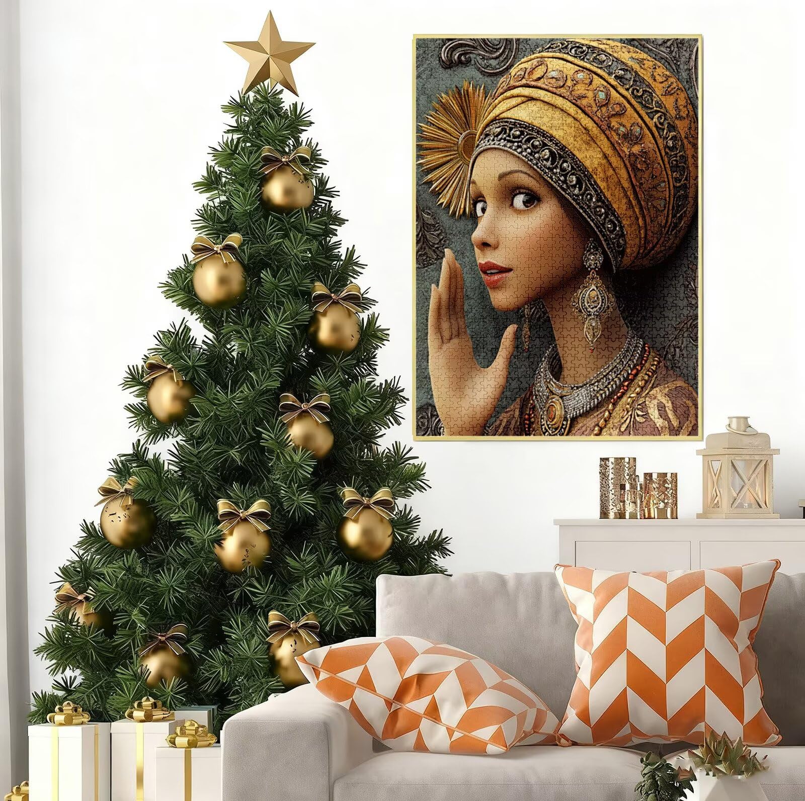 Puzzle 5000 Pezzi per Adulti, Puzzle Africa in Legno per Adulti, Puzzles Donna Impegnativi, Giochi Educativo per Famiglie, Rompecapo con Scatola per Decorazioni Casa, Donna Regalo di Natale B-8207