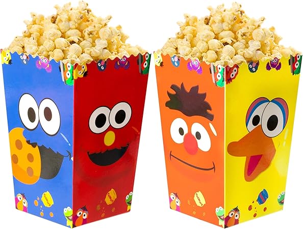 Amazon Co Jp Haooryx 24パック カートゥーンポップコーンボックス 誕生日パーティー ポップコーン キャンディ クッキーボックス グッディー ギフトバッグ テーマパーティーデコレーション用品 ベビーシャワー キッズ 誕生日パーティー用 ホーム キッチン