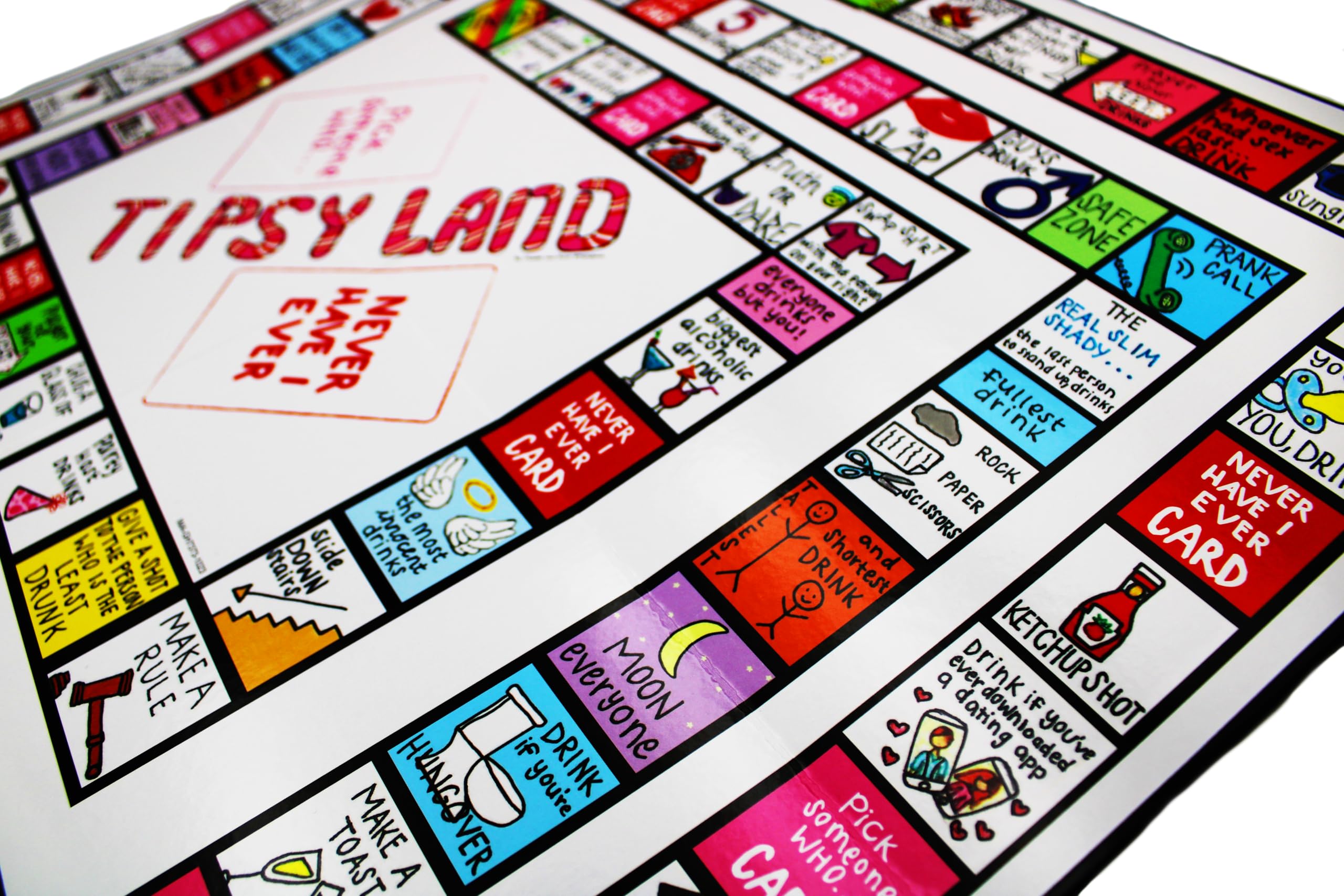 Tipsy Land Your New Favorite Party Board Game, 75+ Unique Spaces for Calling Out Friends, Silly Dares & Confessions, and Mini Competitions - Image 3