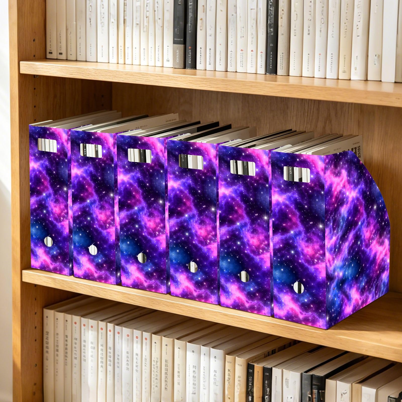 Porte-revues coloré nuage violet sans outil