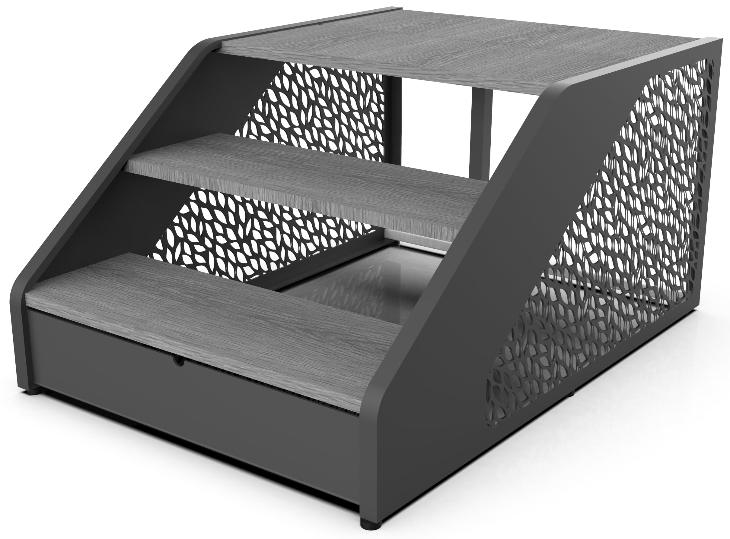 Poolex - Escalier pour Spa - SP-STEPS-7016G - Accès sécurisé, Robuste et Stable, Installation Facile, Compatible avec la Plupart des spas, Confort Optimal pour Usage Quotidien