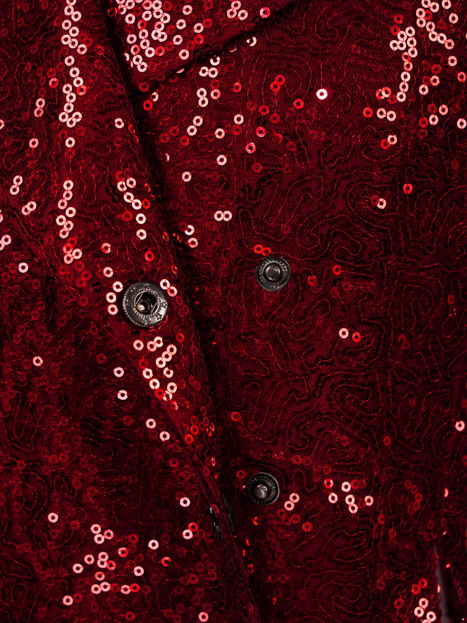 inlzdz Bambini Frac Con Paillettes Gilet Da Bambino Revers Classico Formale