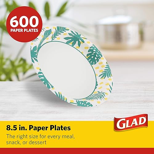 Miniatura 2 de Glad - Platos de papel desechables cuadrados para todas las ocasiones