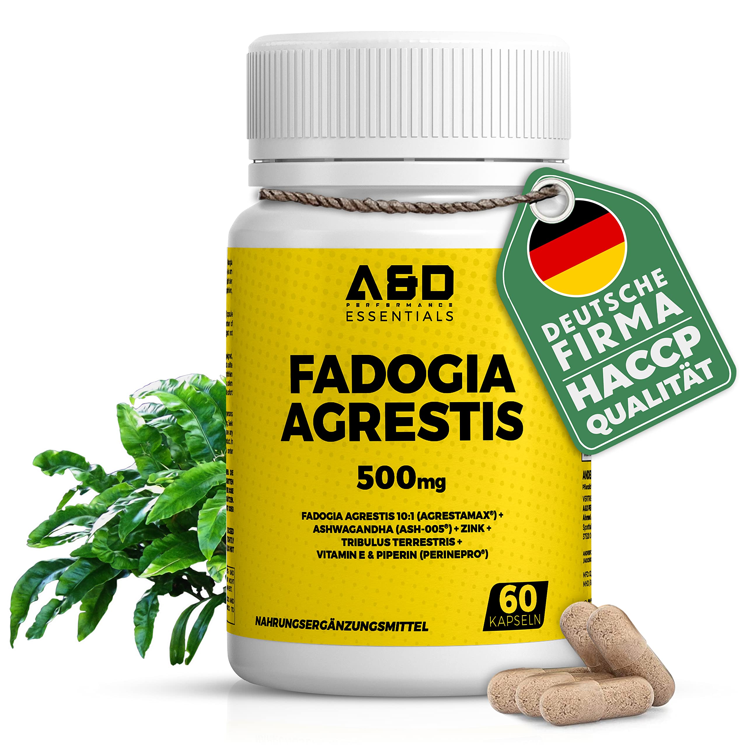 Buy Fadogia Agrestis 500mg s for muscle growth 60 pieces Fadogia