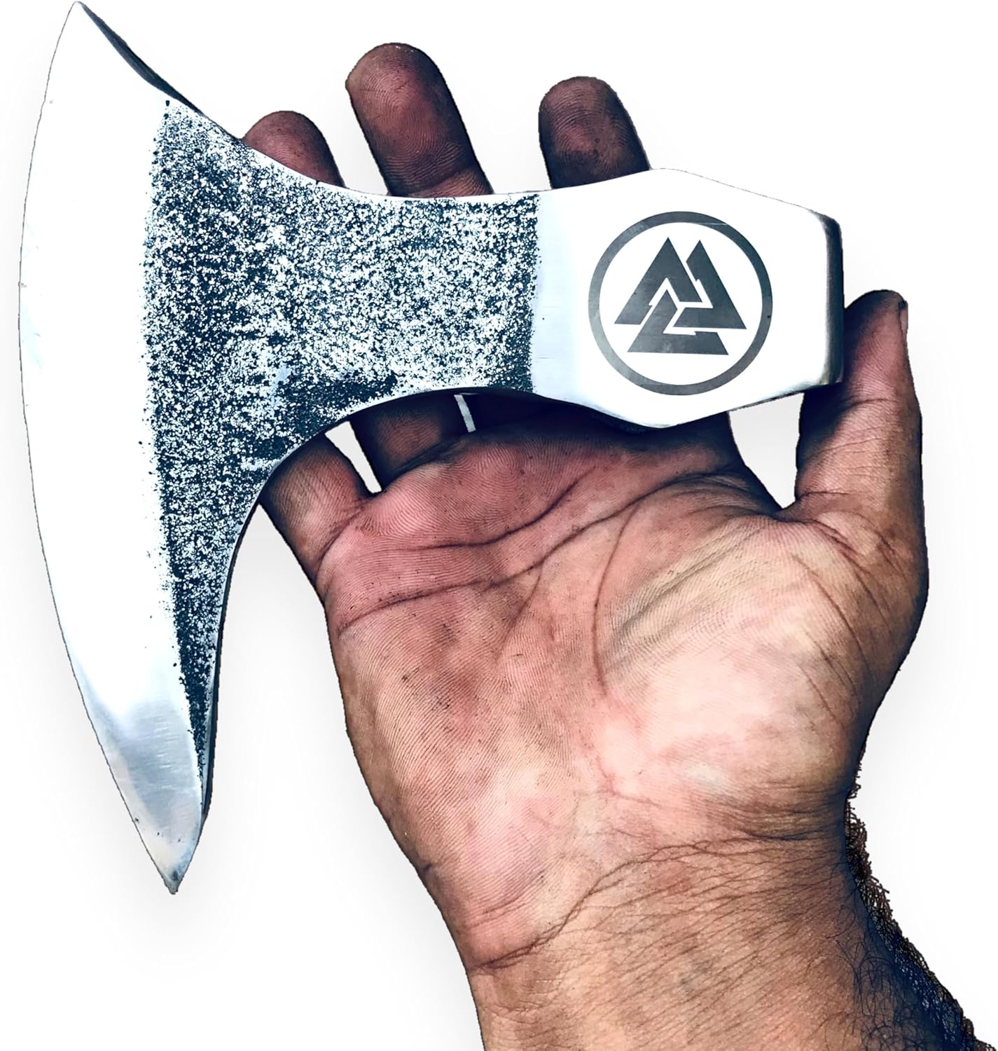 OLDZ CRAFTZ-Viking Bearded Axe - Valknut Viking Axe Head Custom Forged high Carbon Steel hatchets Multi Purpose Adult Size Axe Head viking axe head handmade axe head real