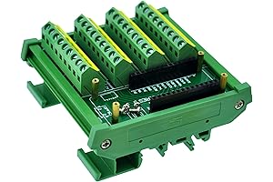 czh DIN Rail Mount Screw Terminal Block Breakout Module Board