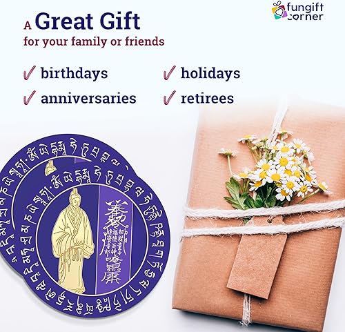 Vista 4 de Nobleman Star Talisman Feng Shui - Adhesivo de amuleto de Feng Shui, símbolo de Feng Shui para atraer mentores poderosos, juego de 5 calcomanías