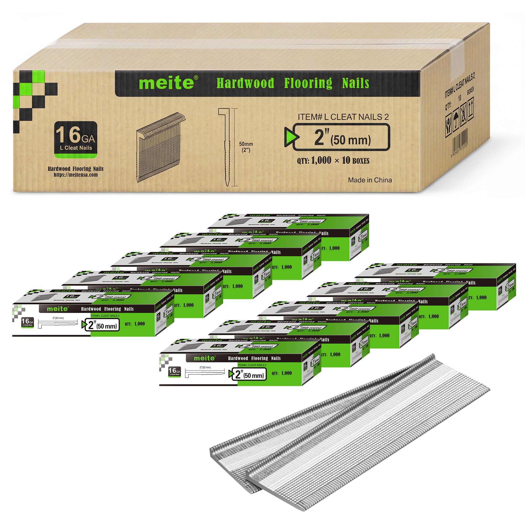 Meite 16 Gauge Flooring Nails - 1000 Count -11