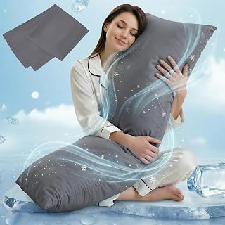 ELNIDO QUEEN Cooling Body Pillow 20x54 - Breathable Support for Side Sleepers & Pregnant Women