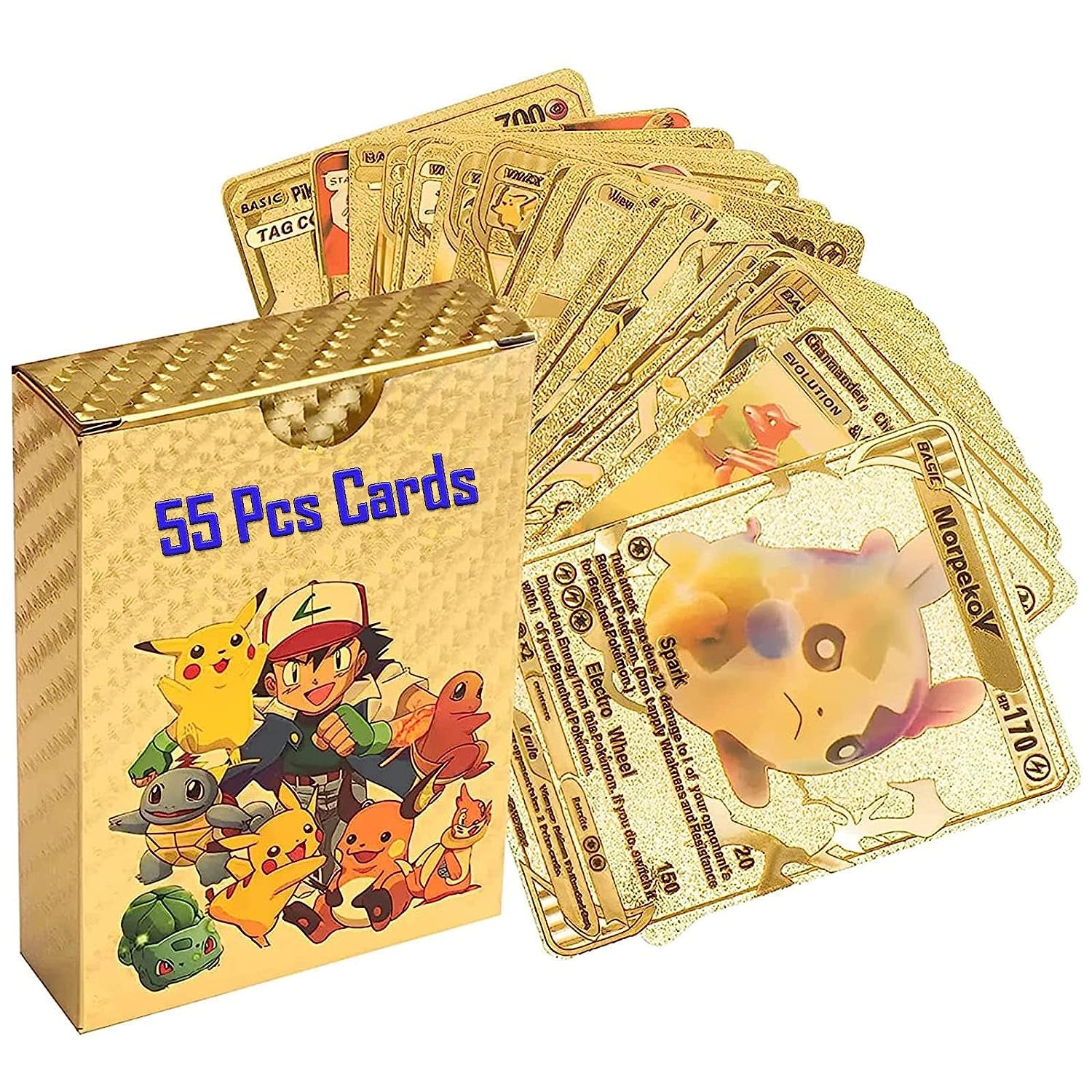 55Pcs Latest Series Playing Cards 55 Gold Cards All Rare Series Set of 55Cards TCG Deck Box - Vstar V Series EX Vmax GX Rare (B0C7PGN5LN) Amazon Price History, Amazon Price Tracker