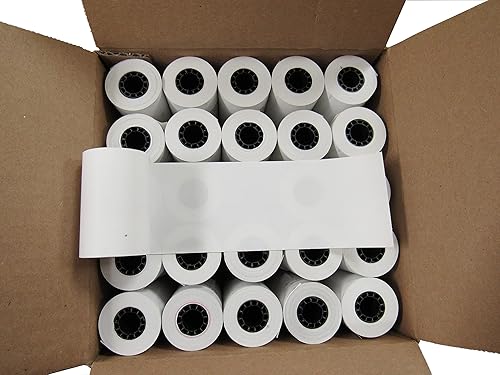 (200 rollos) Rollos de recibos de papel térmico de 2 14 pulgadas x 85 pies, POScaja registradora, se adapta a todos los terminales de tarjetas de
