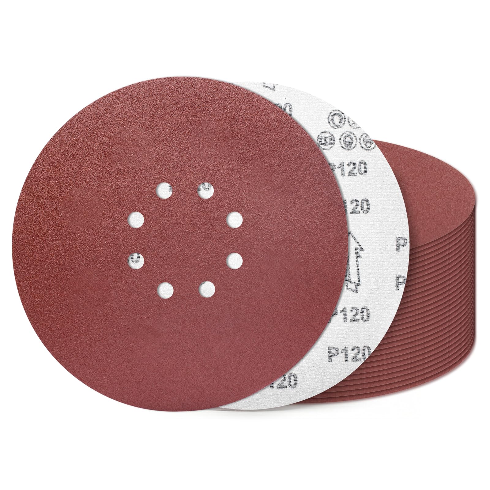9" Sanding Discs - 20 Pack 240 Grit -14