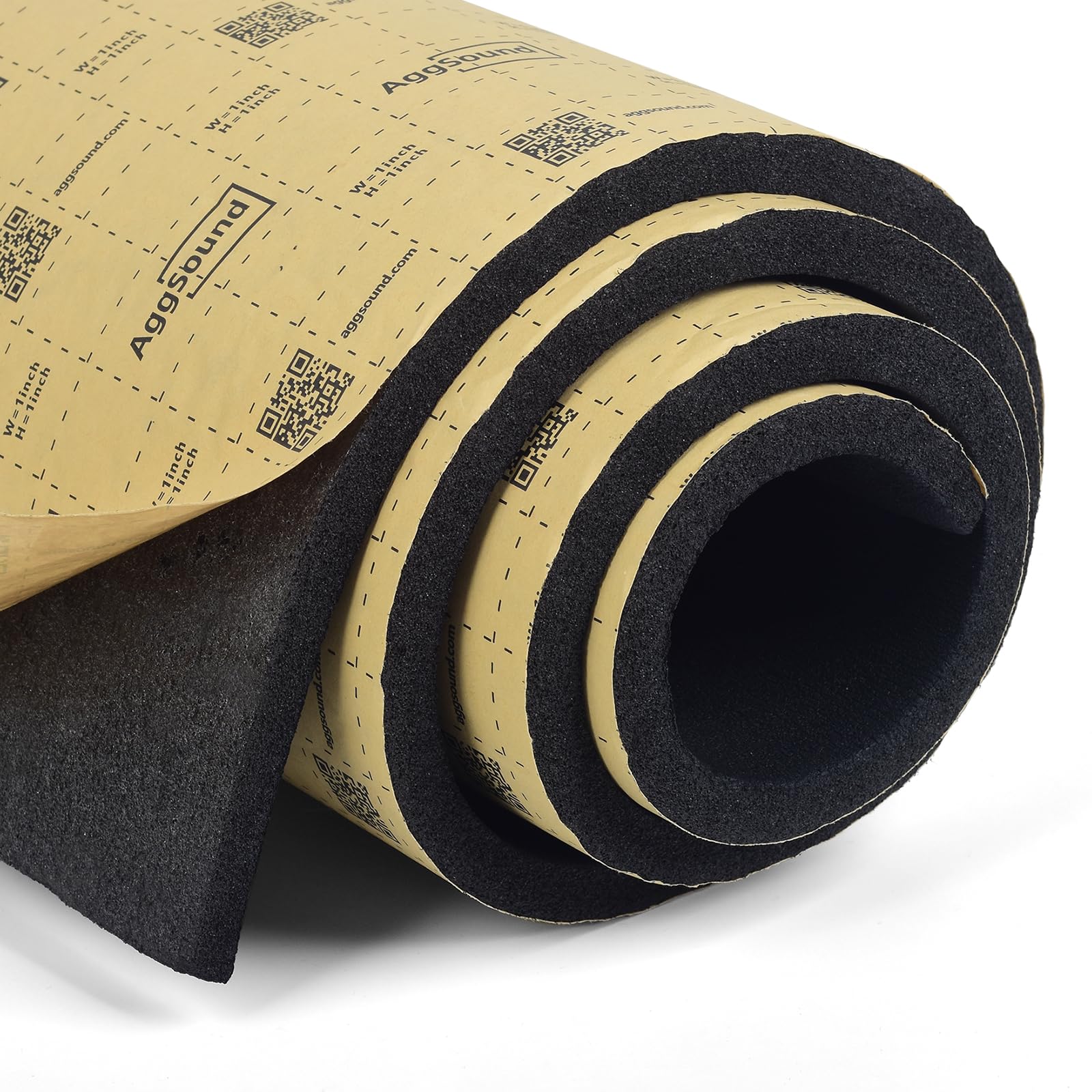 Roll Pack Universal Sound Deadener for Cars Auto Sound Deadening Closed Cell Foam Noise Deadening Material-Heat Hood Shield Insulation Dampening Mat 197mil,6sqft
