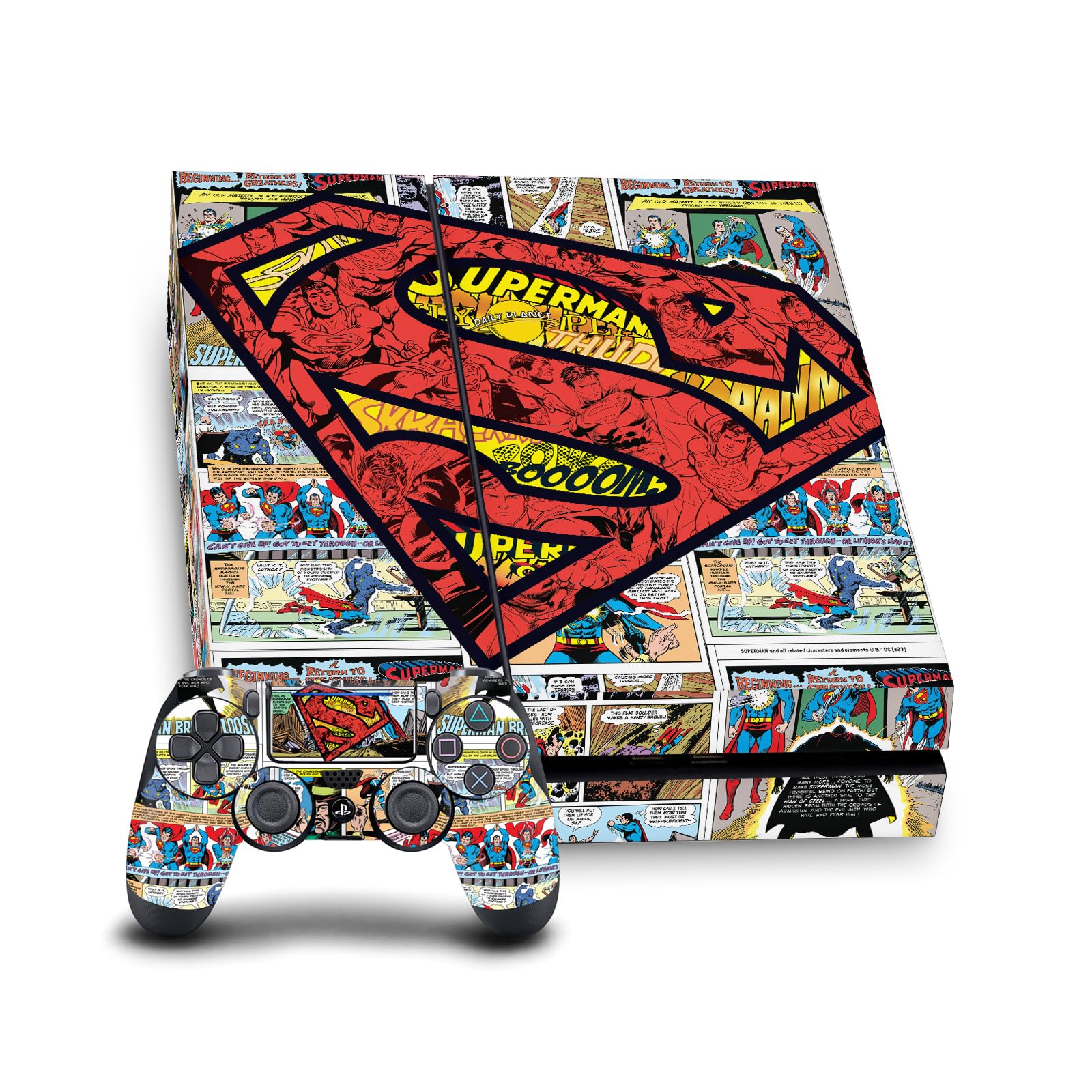 Skin Vinyle Superman pour Console PS4 et Manette par Head Case Designs - 7