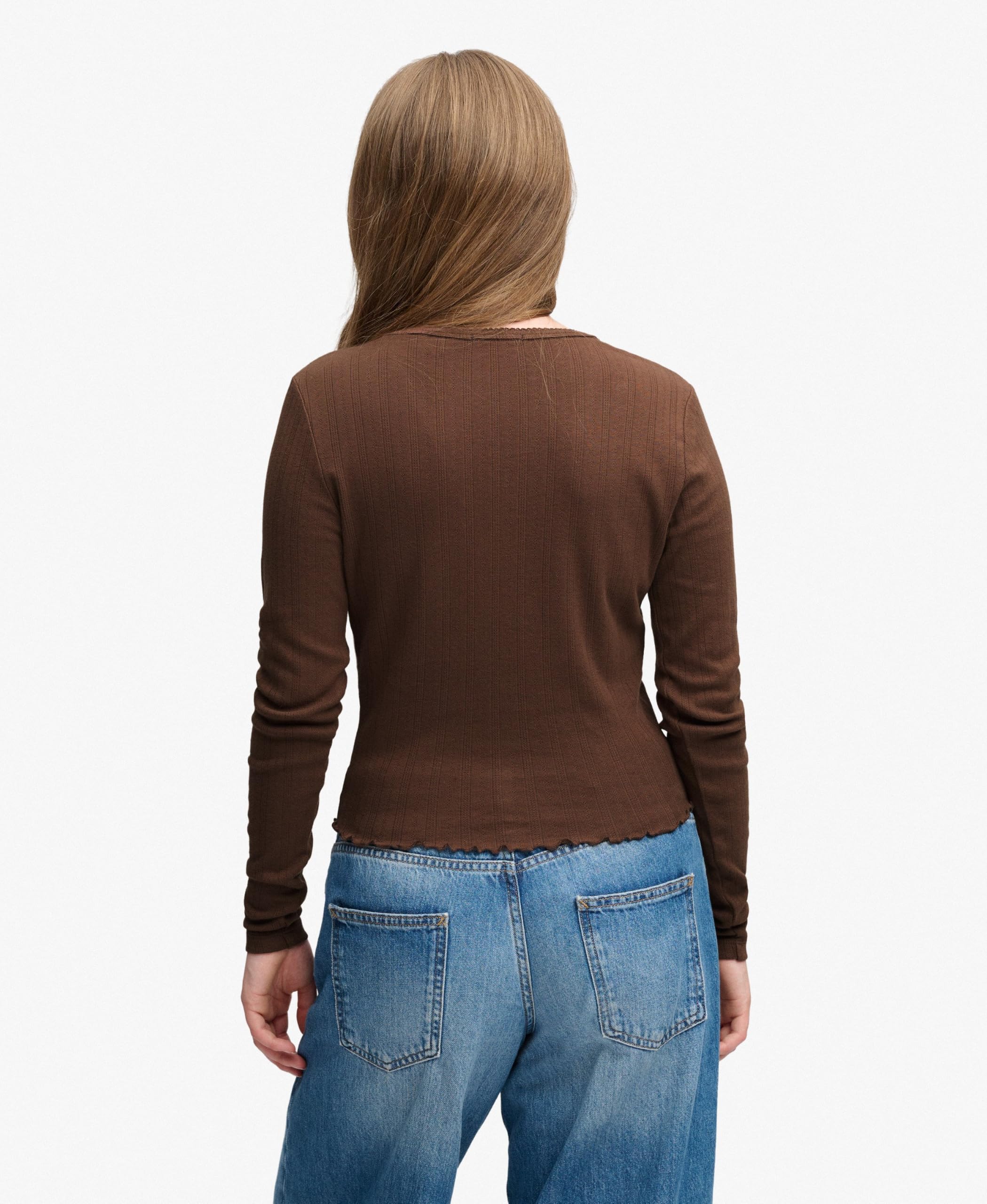 Superdry Koszulka Kobiety Ath Ess Pointelle Cardigan