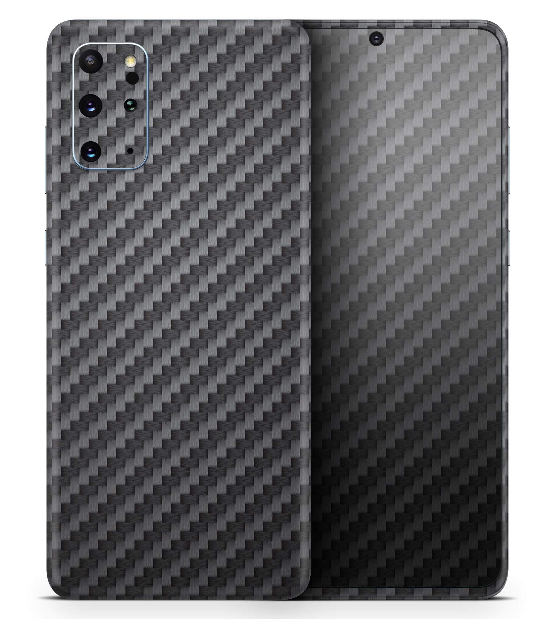 Design Skinz Textured Black Carbon Fiber Skin Decal Vinyl Full-Body Wrap Kit Compatible with Samsung Galaxy Note 10 LITE