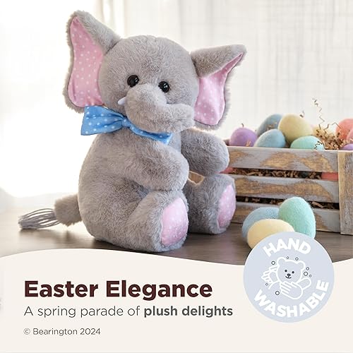 Miniatura 3 de Bearington Dotty Daisy el elefante de peluche, elefante de 10 pulgadas, animal de peluche de Pascua
