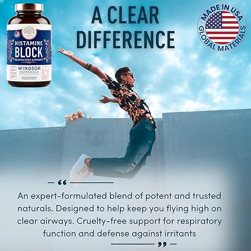 Miniatura 3 de Bloqueador de histamina para alergias Quercetina, flavonoides de ortiga picante, tabletas antihistamínicas naturales Suplementos de alivio de