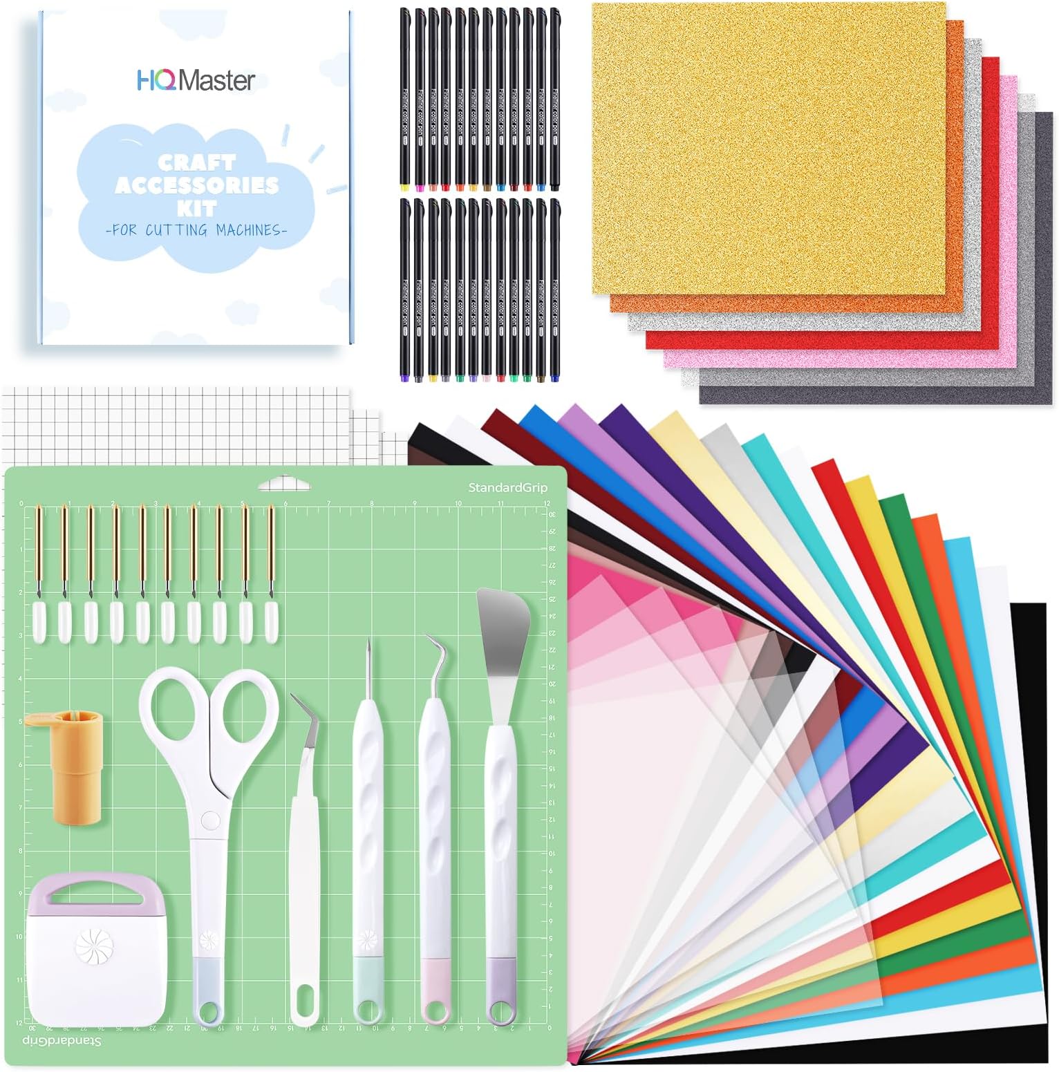 Amazon.com: 43PCS Ultimate Accessories Bundle for Cricut Maker Machine ...