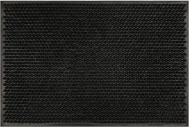 Zerbino in Gomma Elegante 40x60 cm Antiscivolo Antibatterico per Ingresso Esterno