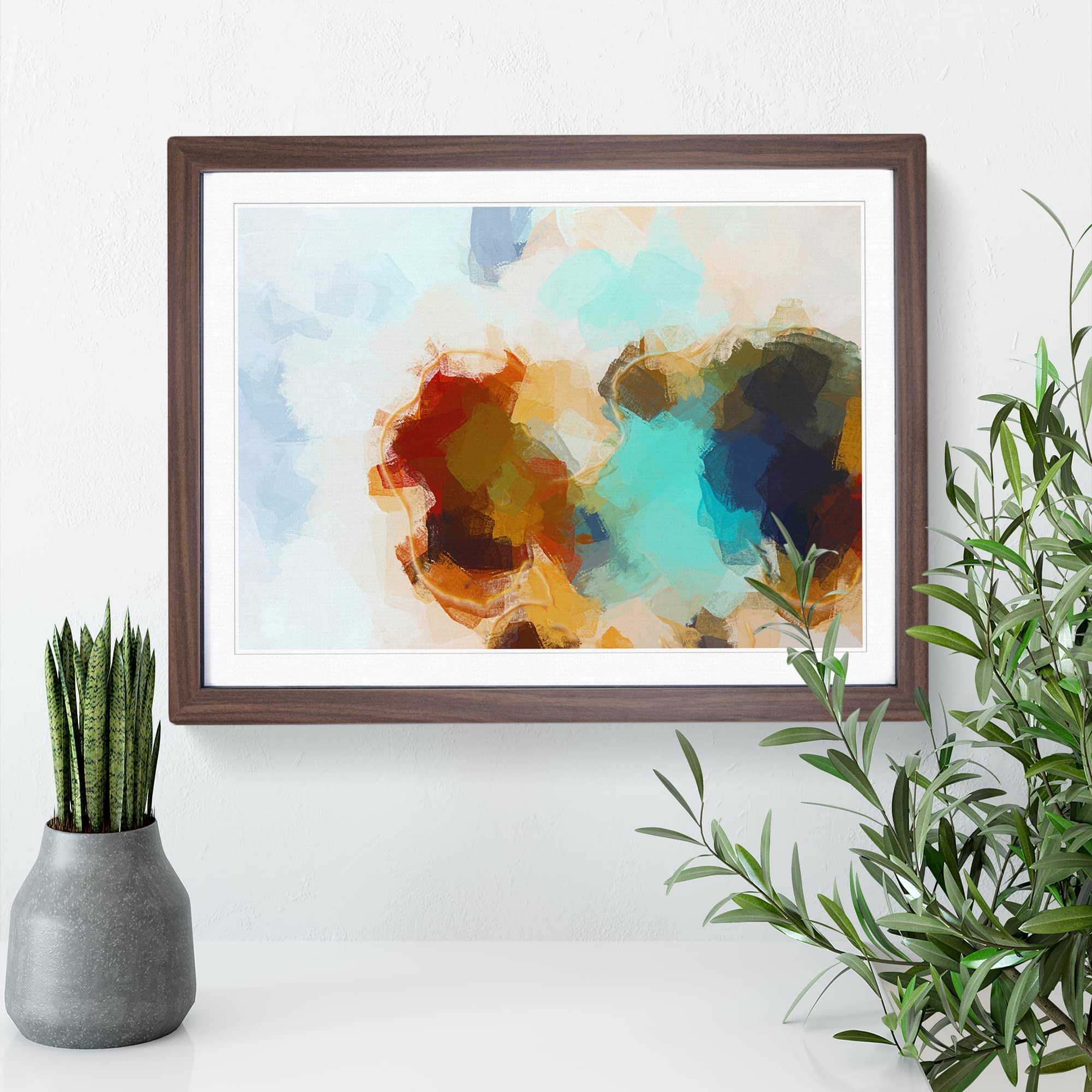 There You Are In Abstract Modern Art Framed Wall Art Print, Ready to Hang Picture for Living Room Bedroom Home Office Décor - Image 3
