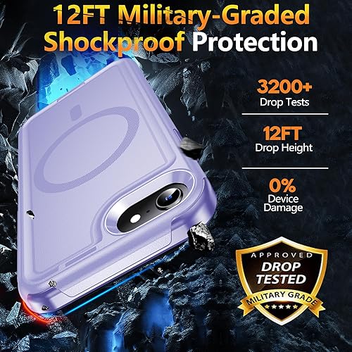Miniatura 4 de Funda magnética para iPhone SE 20202022iPhone 87 compatible con MagSafe protección contra caídas de grado militar antideslizante de cuerpo completo,