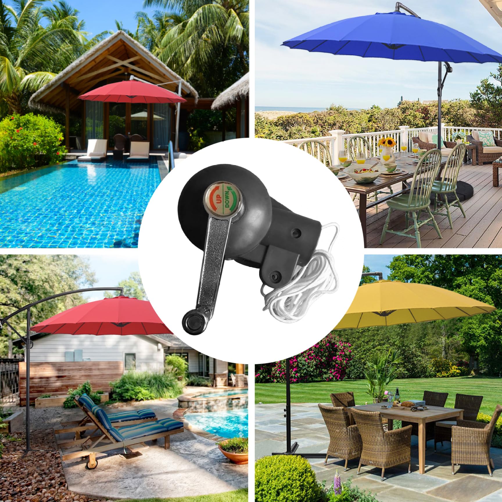 crank handle 3 4 inch patio umbrella Amazon.com : CUCUFA Patio Umbrella Crank Handle dia. 43mm Heavy Duty  Anti-rust Rotary Universal Detachable Handles Replacement Part for Outdoor  Parasol Patio Umbrella Replacement Parts : Patio, Lawn & Garden