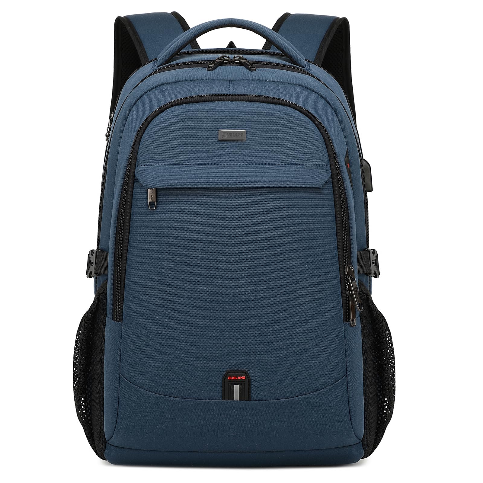 DUSLANG 17 Inch Laptop Backpack for Travel Water Resistant College Backpack for Men Women Laptop Bag with USB Charging Port,Blue