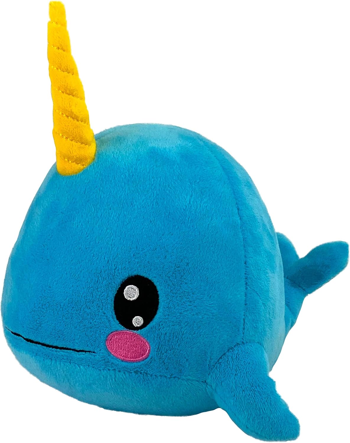 Bleacher Creatures Kuricha 6" Narwhal Sitting Plush - Soft Chibi Inspired Toy