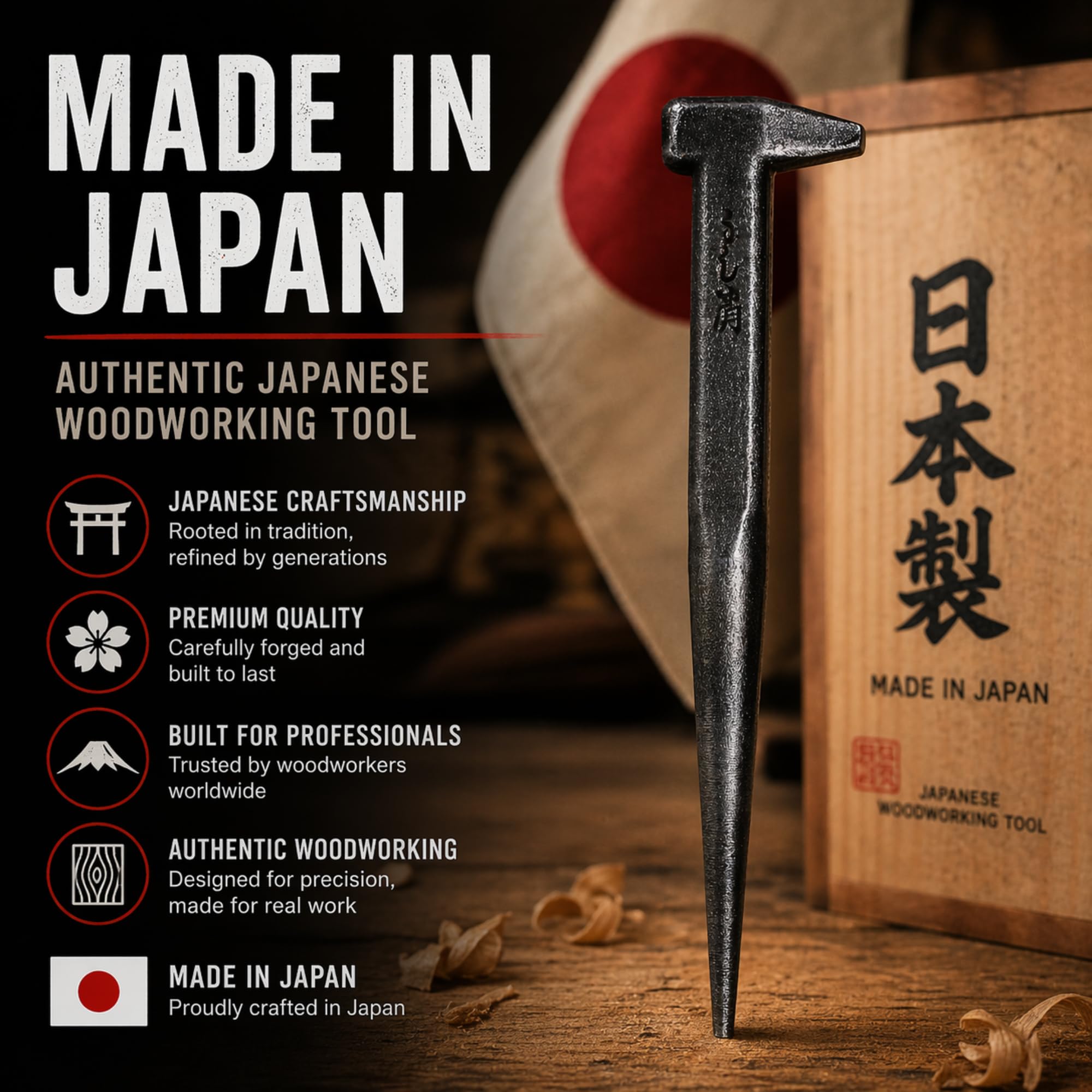 KAKURI Nail Punch - Japanese Woodworking Tool -6 KAKURI Nail Punch - Japanese Woodworking Tool -6