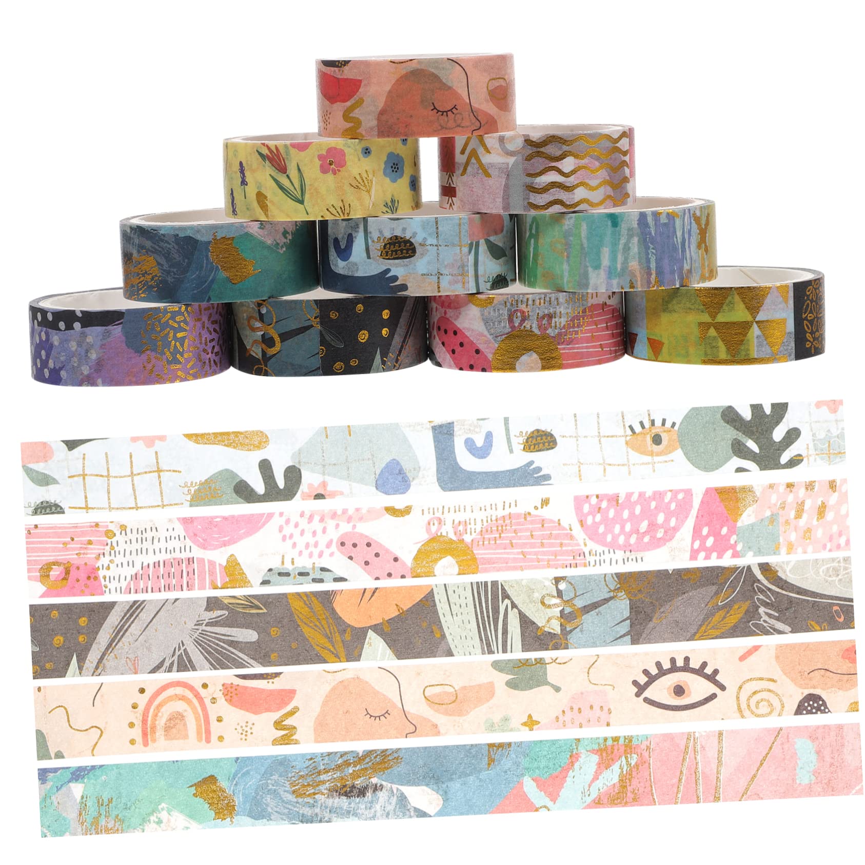 Lurrose 30rotoli Washi Tape Decorativi Geometrico Adesivo Per Scrapbooking e Decorazioni Creative