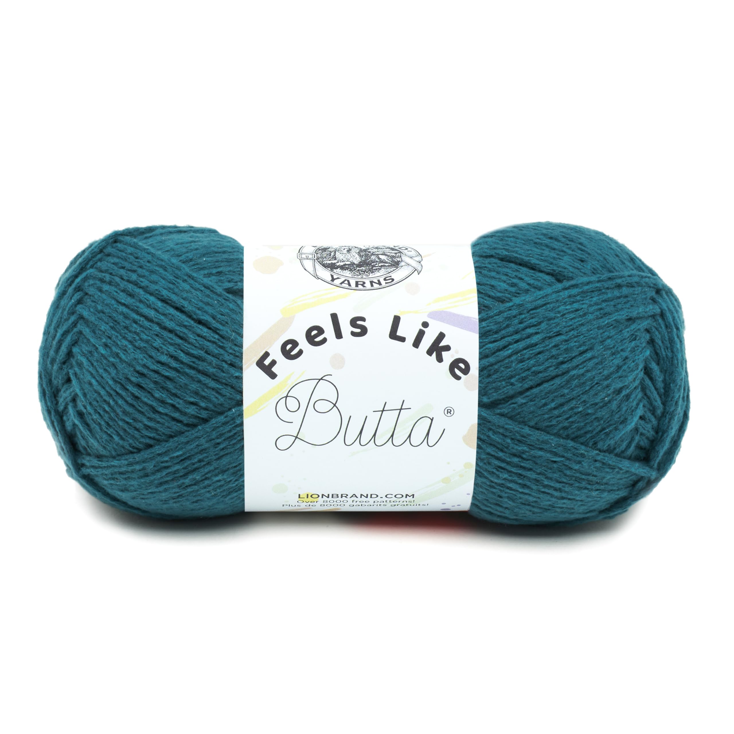 Lion Brand Yarn Feels Like Butta, Soft, Worsted Weight Yarn for Knitting, Crochet, and Crafts, Teal, 1 Pack — image 1